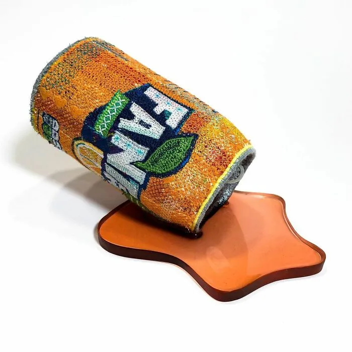 This Artist Crafts Embroidered Felt Sculptures Of Various Products, And Their Looks Might Deceive You (54 Pics)