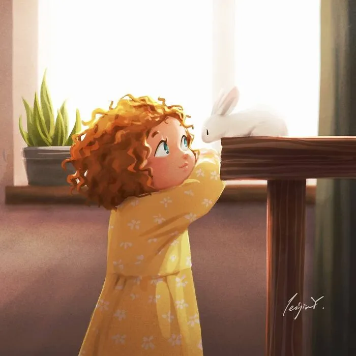 Artist Illustrates How Doing Anything Is Much Better When There Are Animals Around (29 Pics)