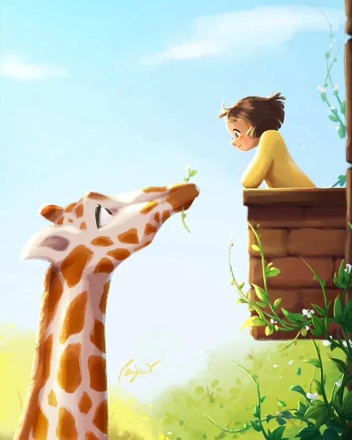 Artist Illustrates How Doing Anything Is Much Better When There Are Animals Around (29 Pics)