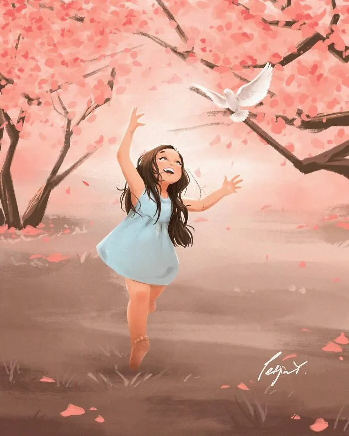 Artist Illustrates How Doing Anything Is Much Better When There Are Animals Around (29 Pics)