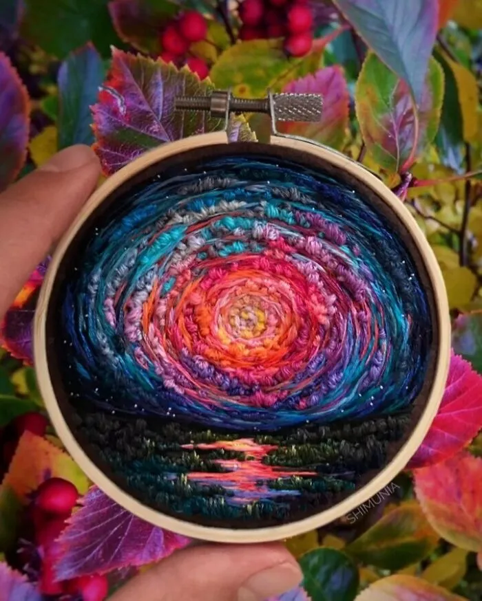 280K Folks On Instagram Can't Get Enough Of These Colorful Embroideries By Artist Vera Shimunia, And Here Are 30 Of The Best Ones (New Pics)