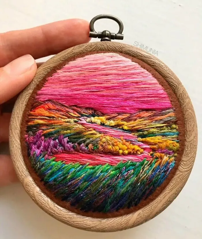 280K Folks On Instagram Can't Get Enough Of These Colorful Embroideries By Artist Vera Shimunia, And Here Are 30 Of The Best Ones (New Pics)