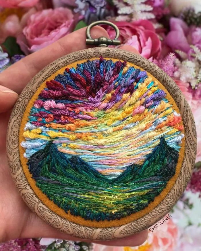 280K Folks On Instagram Can't Get Enough Of These Colorful Embroideries By Artist Vera Shimunia, And Here Are 30 Of The Best Ones (New Pics)