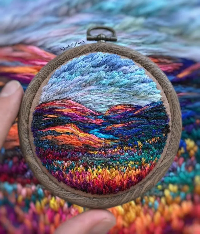 280K Folks On Instagram Can't Get Enough Of These Colorful Embroideries By Artist Vera Shimunia, And Here Are 30 Of The Best Ones (New Pics)