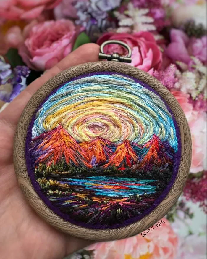 280K Folks On Instagram Can't Get Enough Of These Colorful Embroideries By Artist Vera Shimunia, And Here Are 30 Of The Best Ones (New Pics)