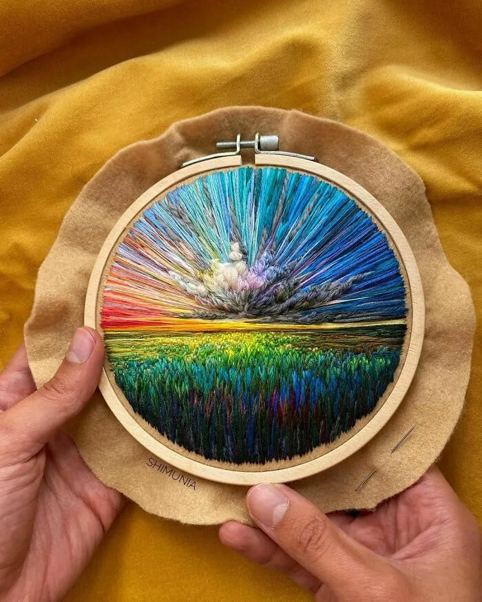 280K Folks On Instagram Can't Get Enough Of These Colorful Embroideries By Artist Vera Shimunia, And Here Are 30 Of The Best Ones (New Pics)