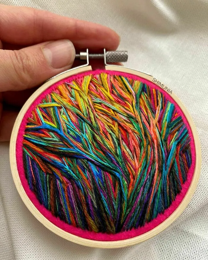 280K Folks On Instagram Can't Get Enough Of These Colorful Embroideries By Artist Vera Shimunia, And Here Are 30 Of The Best Ones (New Pics)