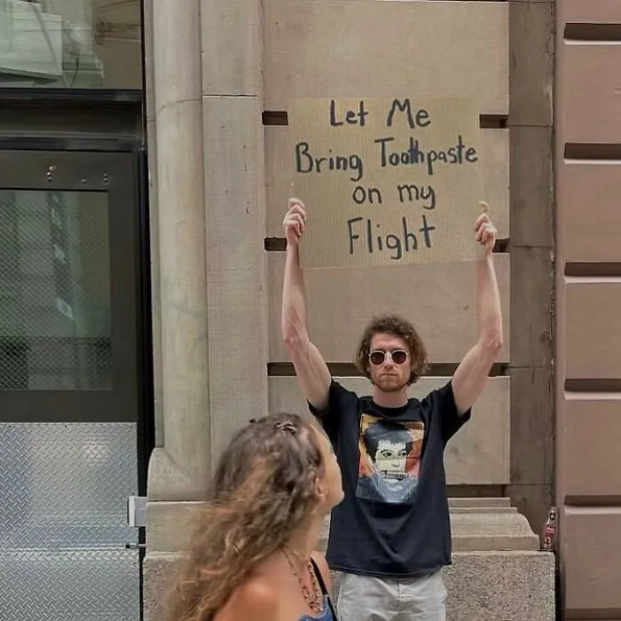 Dude Keeps Protesting Annoying Everyday Things With Funny Signs (35 New Pics)
