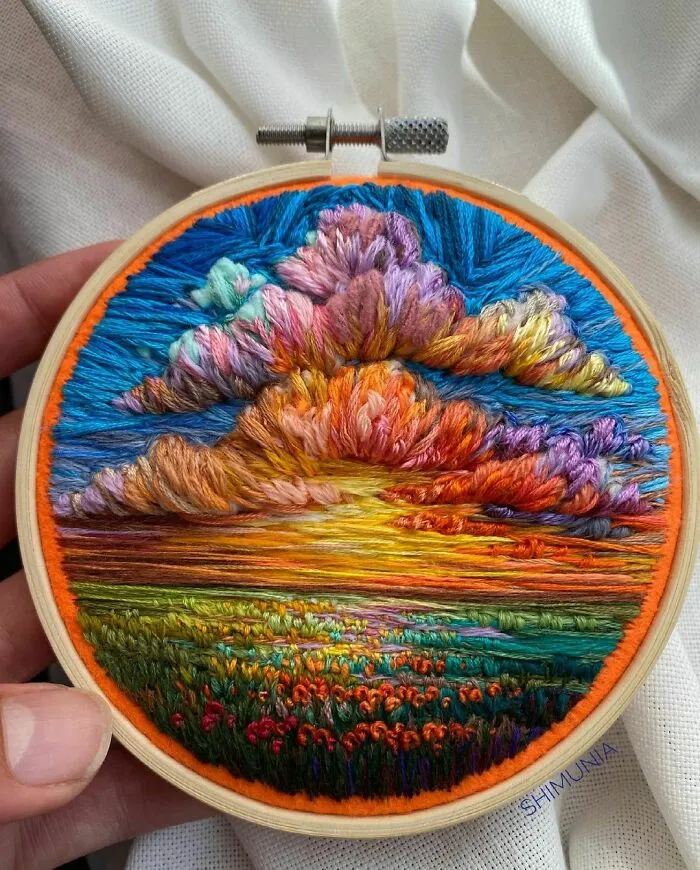 30 Coloridos bordados de la artista Vera Shimunia, con 280K seguidores en Instagram que adoran sus creaciones (Nuevas fotos)