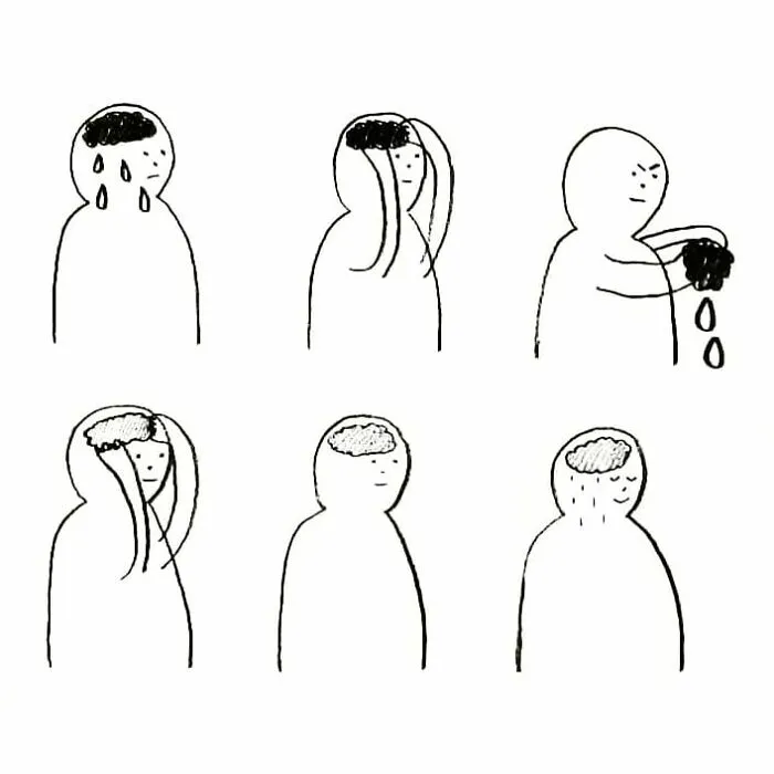 30 Illustrations About Mental Health That Seem To Comfort Many By "Constant Bagel Therapy"