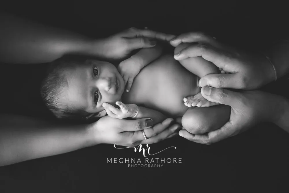 Professional Newborn Photo Shoot Of 26 Days Old Baby Boy