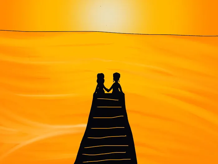 I Make These Silhouette Drawings! Here’s My Newest! I Also Write Fiction But I Dunno How To Take A Pic Of That. I’ll Post A Short Horror Story In The Comments For Y’all. Enjoy!