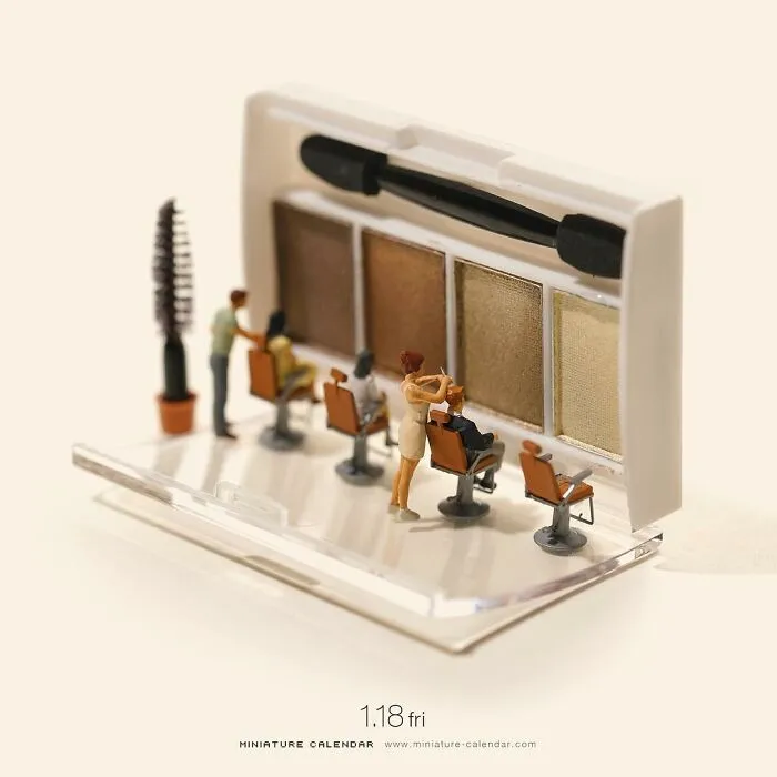 Japanese Artist Has Been Creating Miniature Dioramas Every Day For Seven Years (45 New Pics)