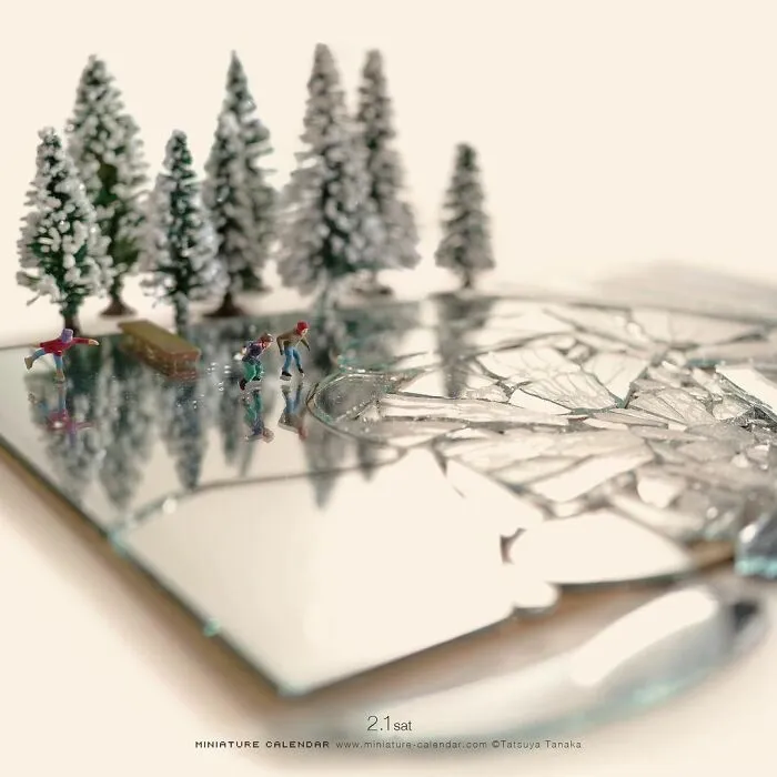 Japanese Artist Has Been Creating Miniature Dioramas Every Day For Seven Years (45 New Pics)