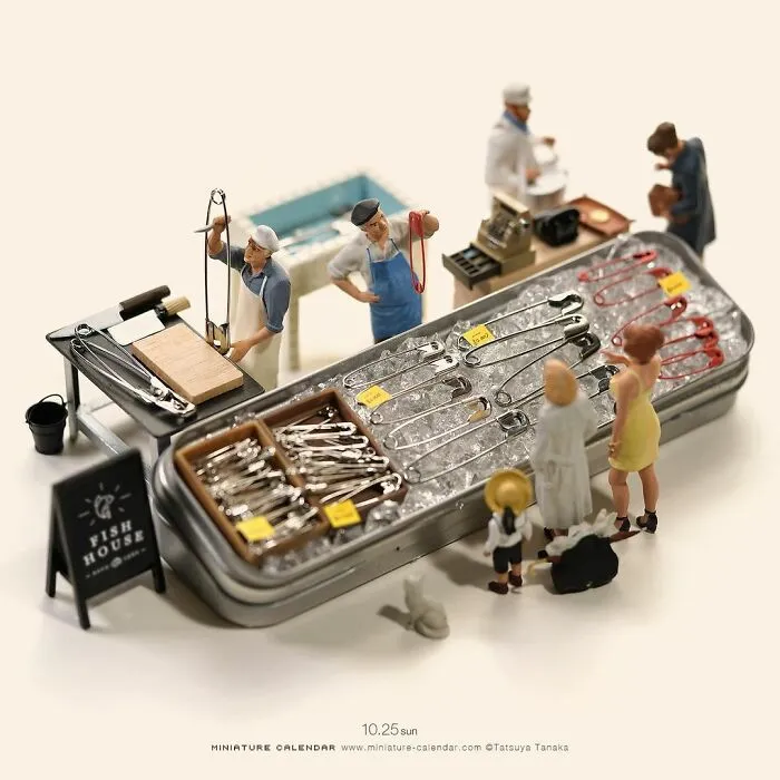 Japanese Artist Has Been Creating Miniature Dioramas Every Day For Seven Years (45 New Pics)