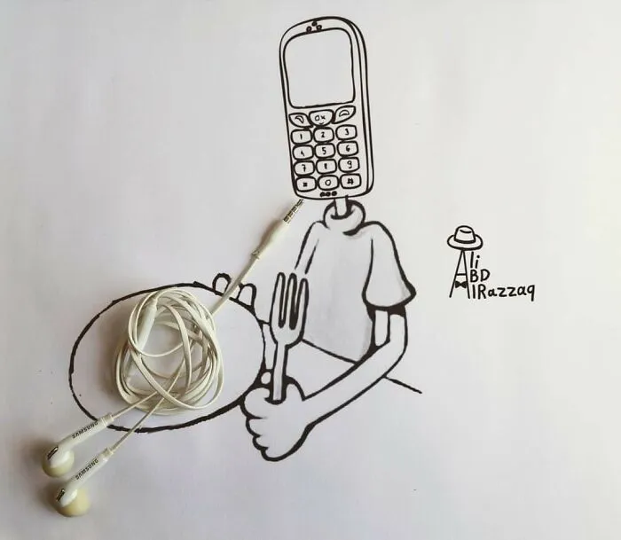 My 40 Interactive Illustrations That Incorporate Everyday Items