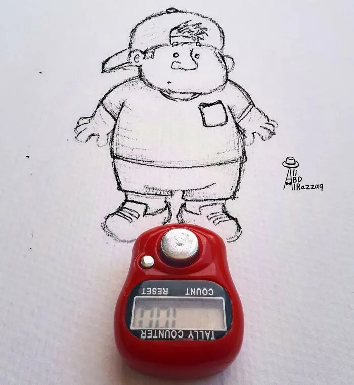 My 40 Interactive Illustrations That Incorporate Everyday Items