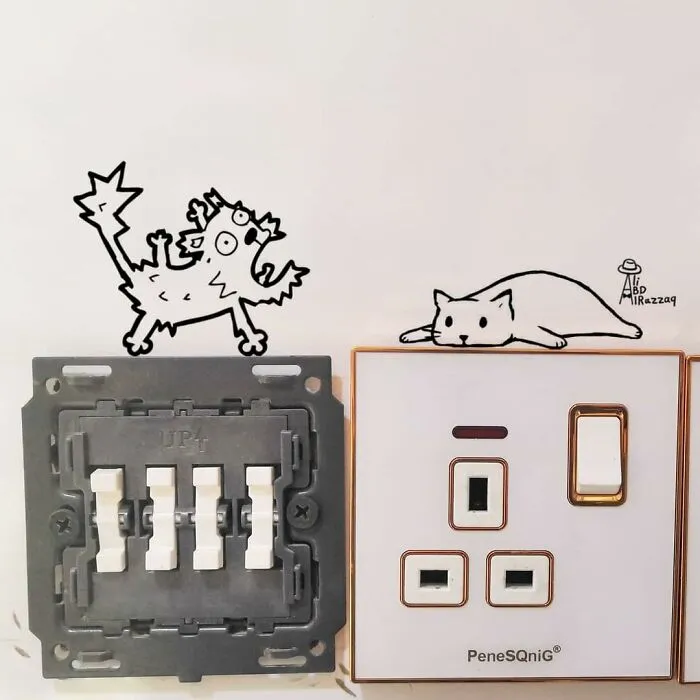 My 40 Interactive Illustrations That Incorporate Everyday Items