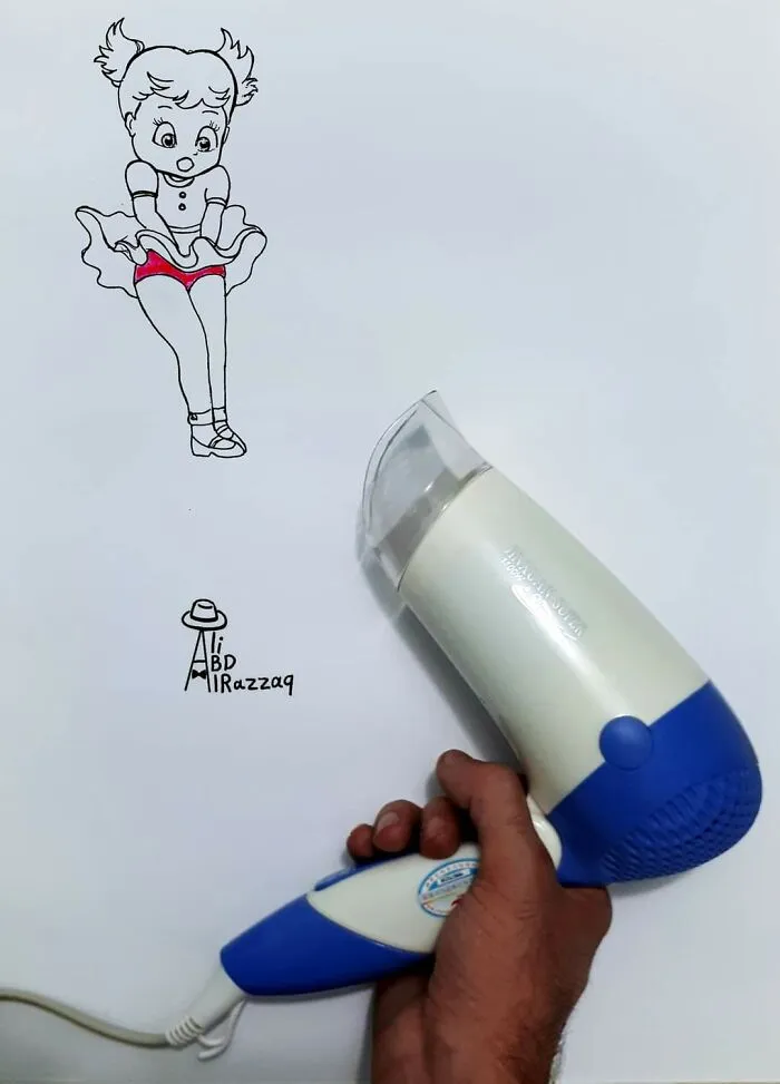My 40 Interactive Illustrations That Incorporate Everyday Items