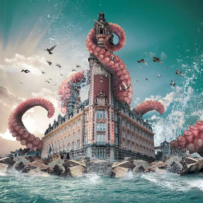 Digital Artist Creates Magical And Surreal Images From Architecture And Fragments Of Nature (55 Pics)