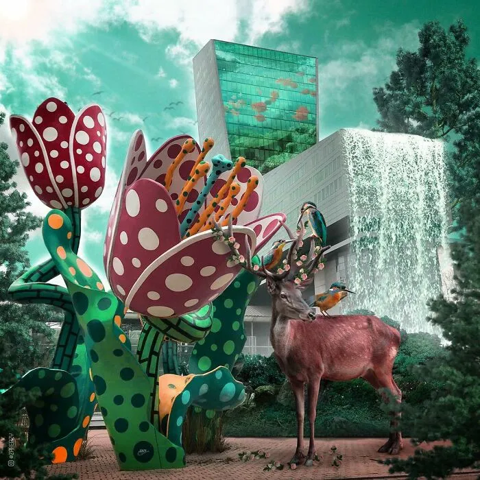 Digital Artist Creates Magical And Surreal Images From Architecture And Fragments Of Nature (55 Pics)