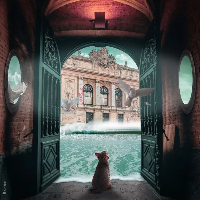 Digital Artist Creates Magical And Surreal Images From Architecture And Fragments Of Nature (55 Pics)