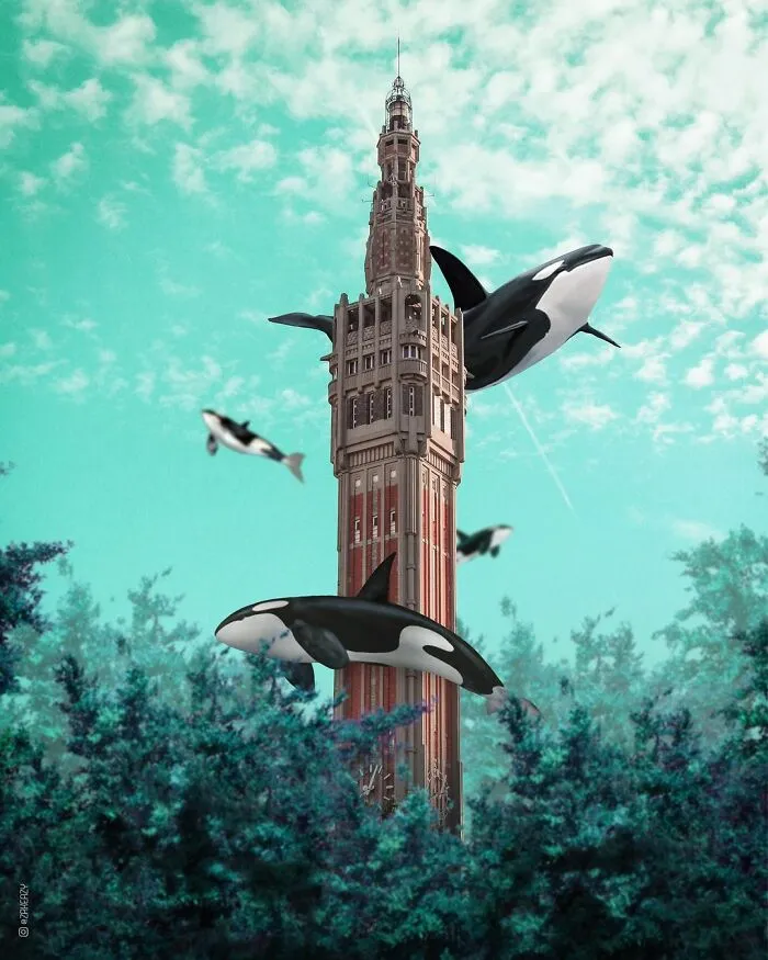 Digital Artist Creates Magical And Surreal Images From Architecture And Fragments Of Nature (55 Pics)