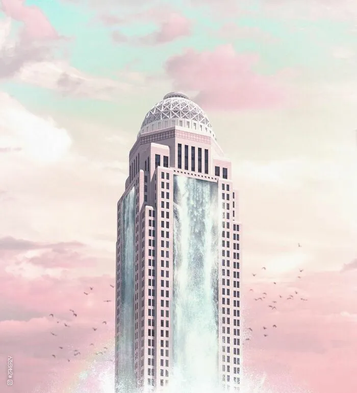 Digital Artist Creates Magical And Surreal Images From Architecture And Fragments Of Nature (55 Pics)