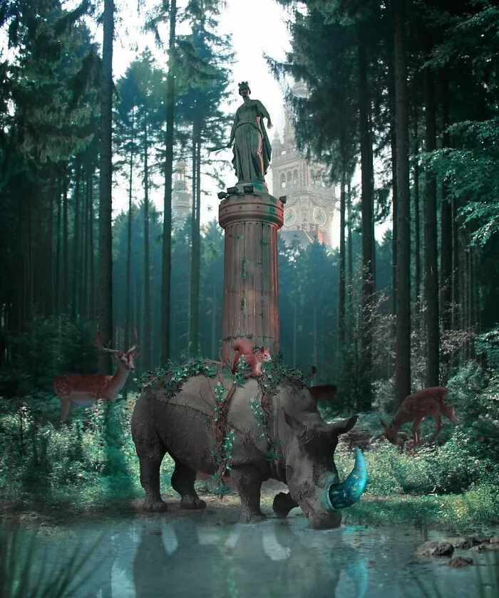 Digital Artist Creates Magical And Surreal Images From Architecture And Fragments Of Nature (55 Pics)