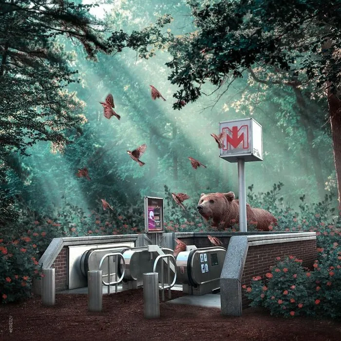 Digital Artist Creates Magical And Surreal Images From Architecture And Fragments Of Nature (55 Pics)