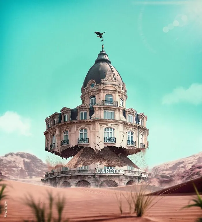 Digital Artist Creates Magical And Surreal Images From Architecture And Fragments Of Nature (55 Pics)