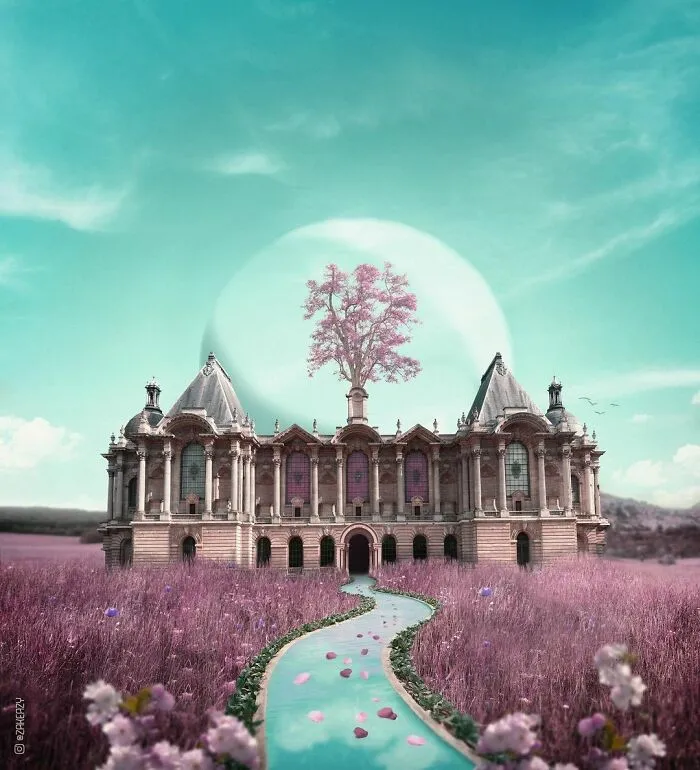Digital Artist Creates Magical And Surreal Images From Architecture And Fragments Of Nature (55 Pics)