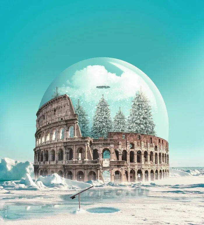 Digital Artist Creates Magical And Surreal Images From Architecture And Fragments Of Nature (55 Pics)