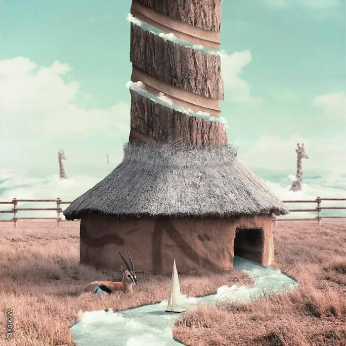 Digital Artist Creates Magical And Surreal Images From Architecture And Fragments Of Nature (55 Pics)
