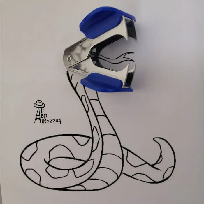 My 40 Interactive Illustrations That Incorporate Everyday Items