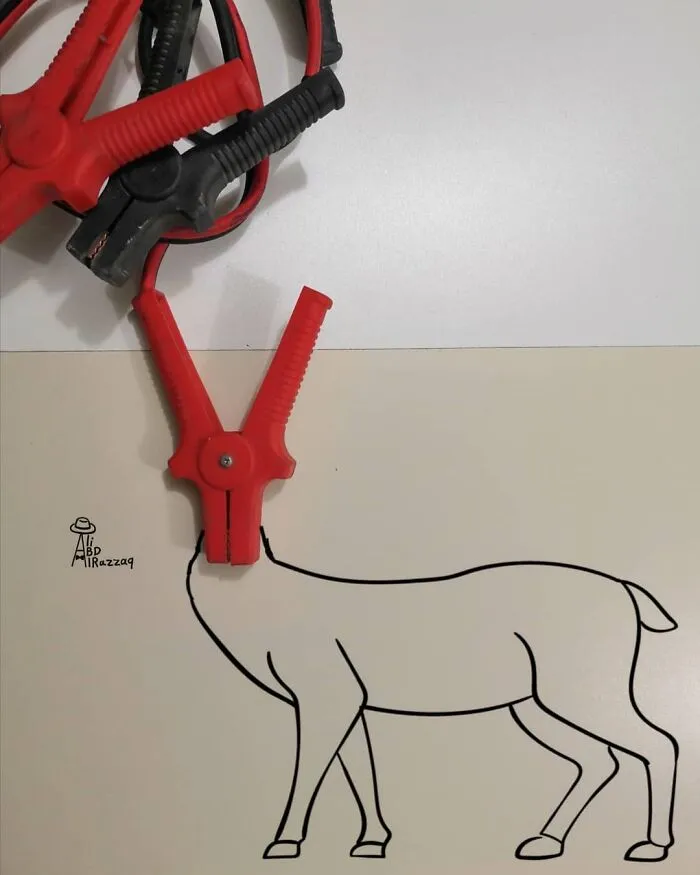 My 40 Interactive Illustrations That Incorporate Everyday Items