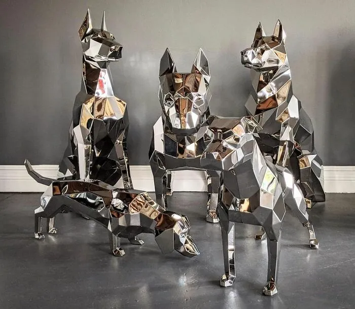 Artist Creates Spectacular Folded Steel Animal Sculptures From Metal Sheets, Here Are His Best 49 Works