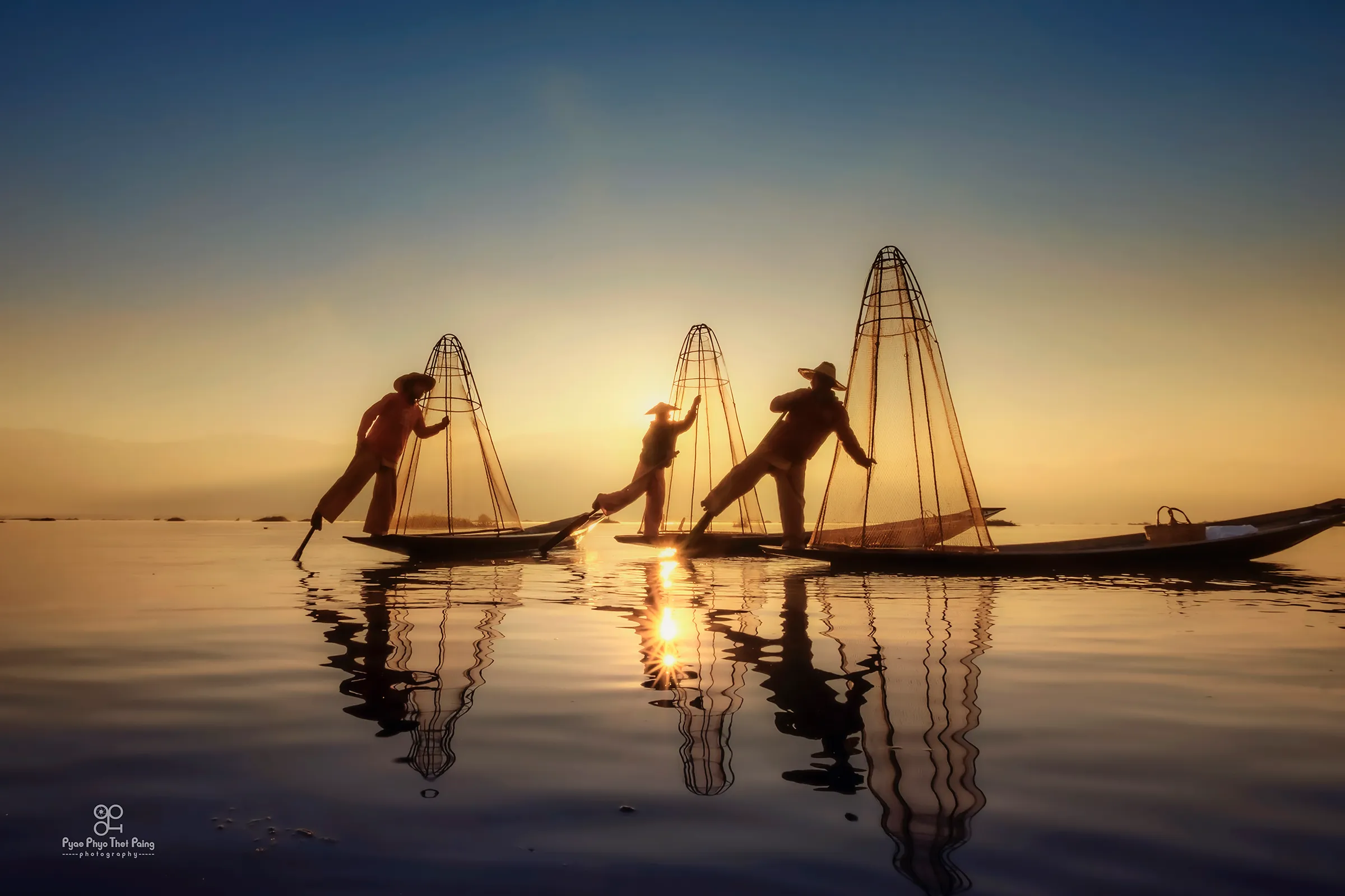The Fishermen From Inle Lake , Most Magical Travel Photography By Pyae Phyo Thet Paing