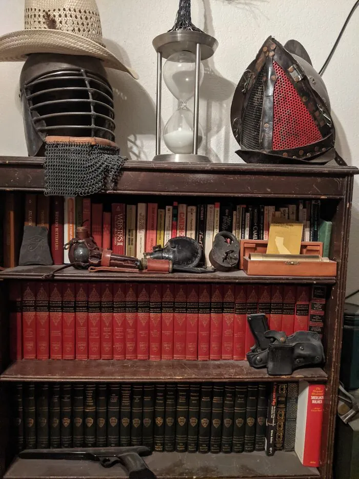 Old Dusty Bookshelf