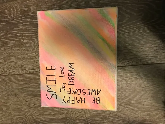 Random Painting Me And My Sister Did Because We Were Bored