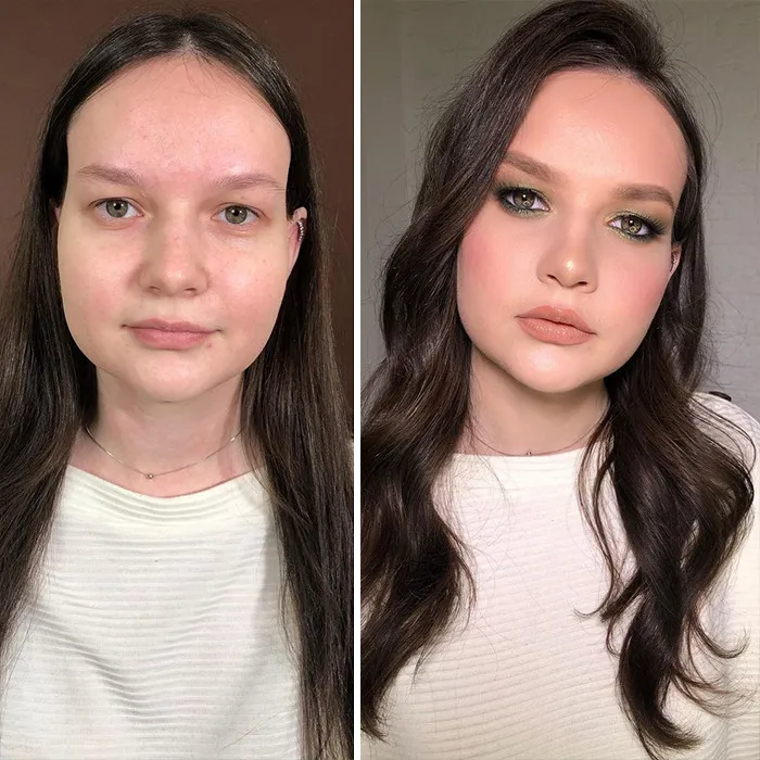 35 Women Before And After Their Makeup Transformations By Maria Kalashnikova