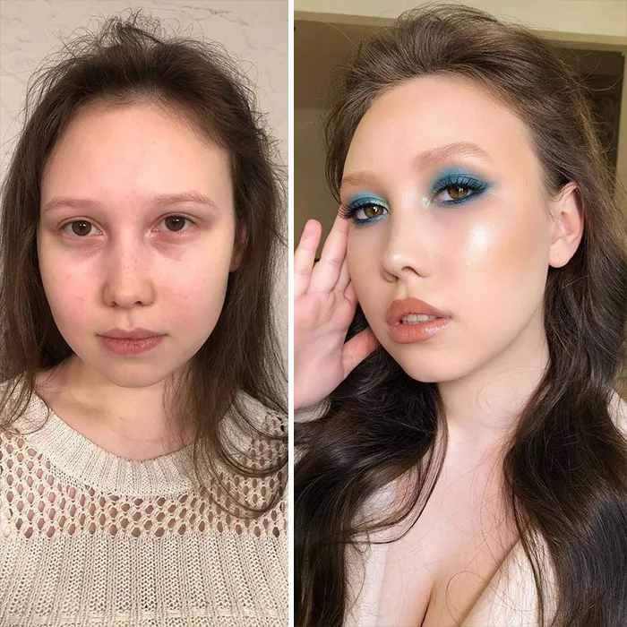 35 Women Before And After Their Makeup Transformations By Maria Kalashnikova