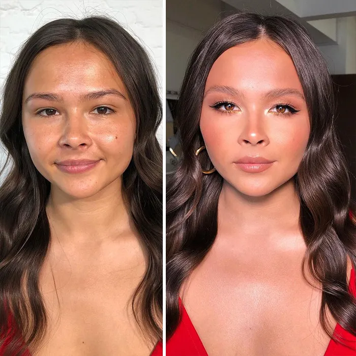 35 Women Before And After Their Makeup Transformations By Maria Kalashnikova