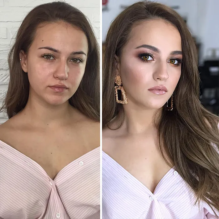 35 Women Before And After Their Makeup Transformations By Maria Kalashnikova