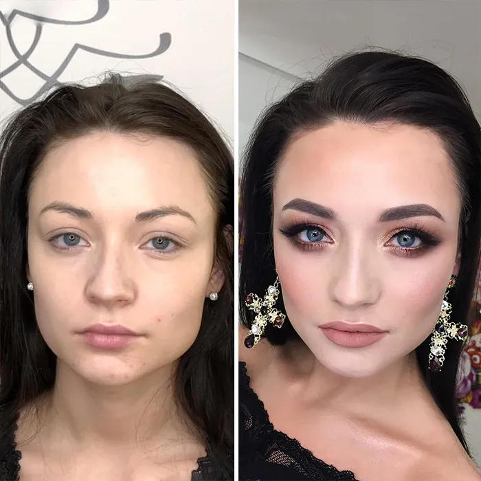 35 Women Before And After Their Makeup Transformations By Maria Kalashnikova