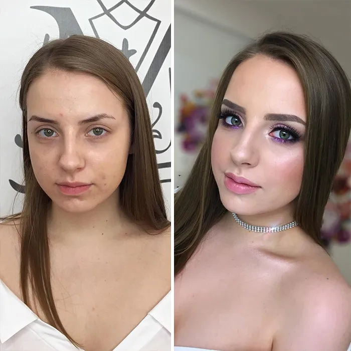 35 Women Before And After Their Makeup Transformations By Maria Kalashnikova
