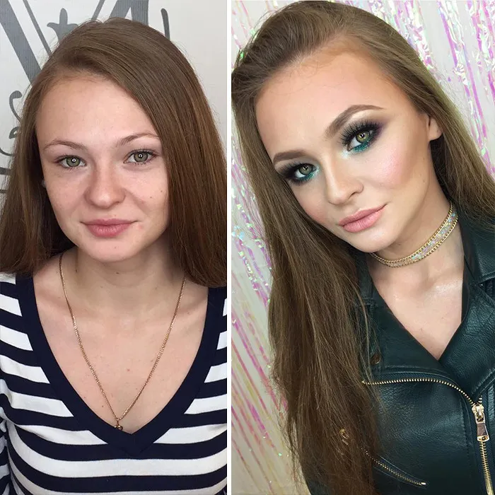 35 Women Before And After Their Makeup Transformations By Maria Kalashnikova