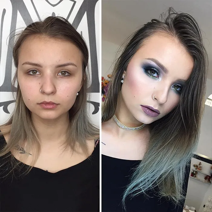 35 Women Before And After Their Makeup Transformations By Maria Kalashnikova