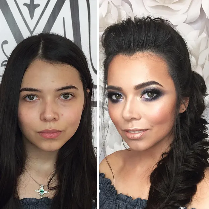35 Women Before And After Their Makeup Transformations By Maria Kalashnikova