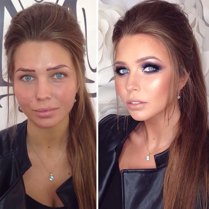 35 Women Before And After Their Makeup Transformations By Maria Kalashnikova